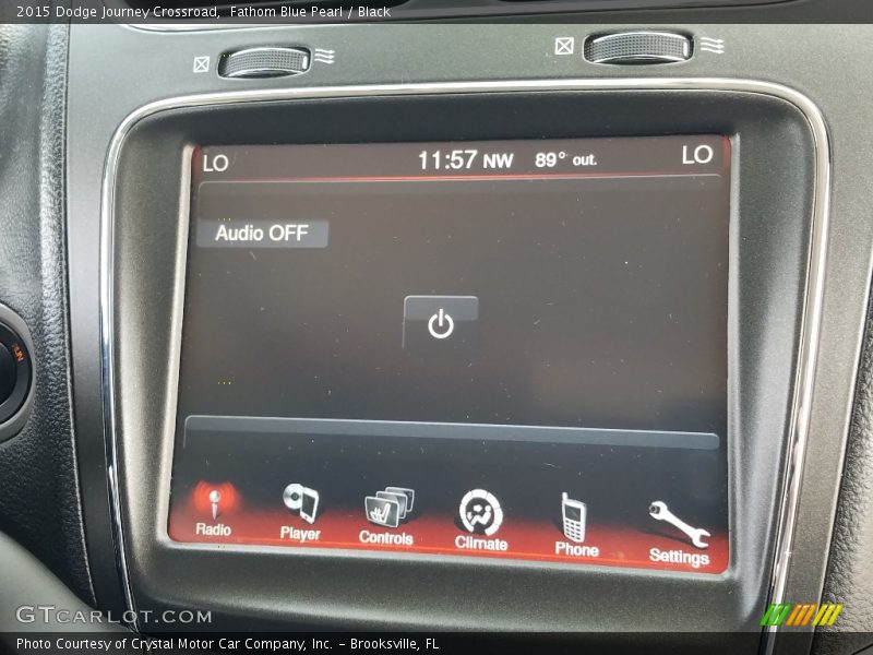 Fathom Blue Pearl / Black 2015 Dodge Journey Crossroad