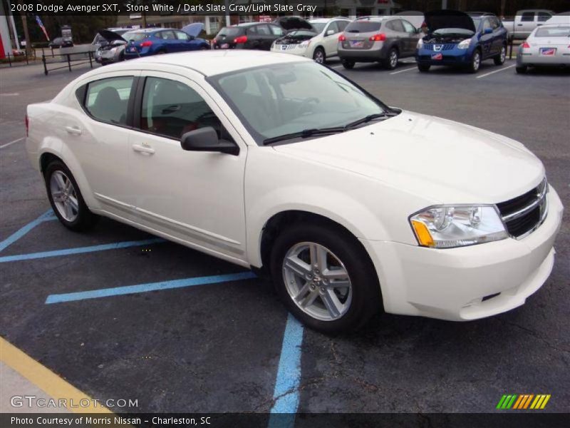 Stone White / Dark Slate Gray/Light Slate Gray 2008 Dodge Avenger SXT