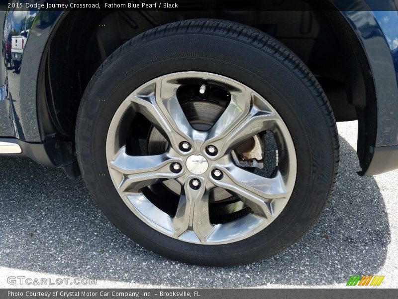 Fathom Blue Pearl / Black 2015 Dodge Journey Crossroad