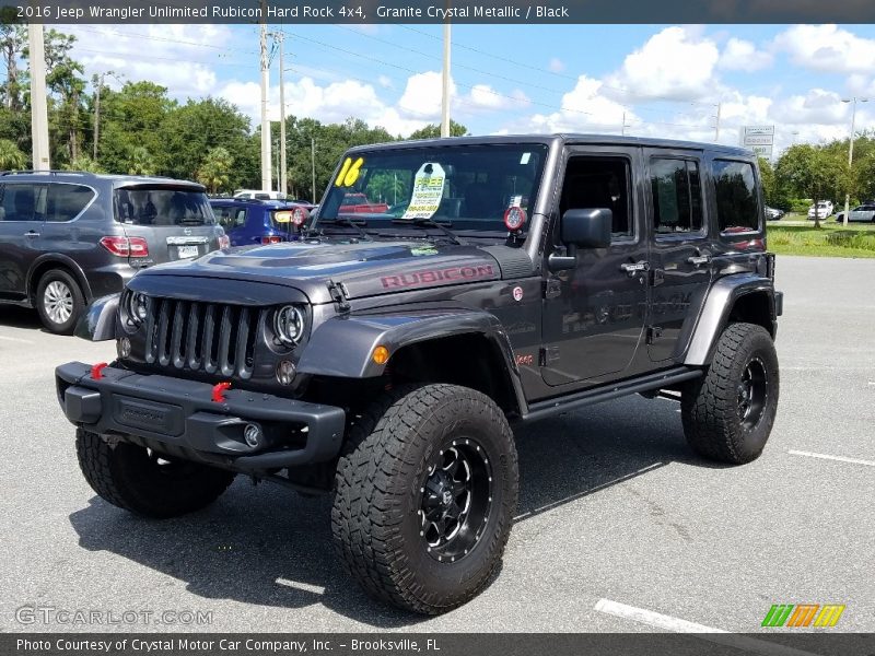 Granite Crystal Metallic / Black 2016 Jeep Wrangler Unlimited Rubicon Hard Rock 4x4