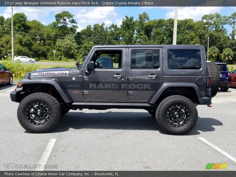 Granite Crystal Metallic / Black 2016 Jeep Wrangler Unlimited Rubicon Hard Rock 4x4