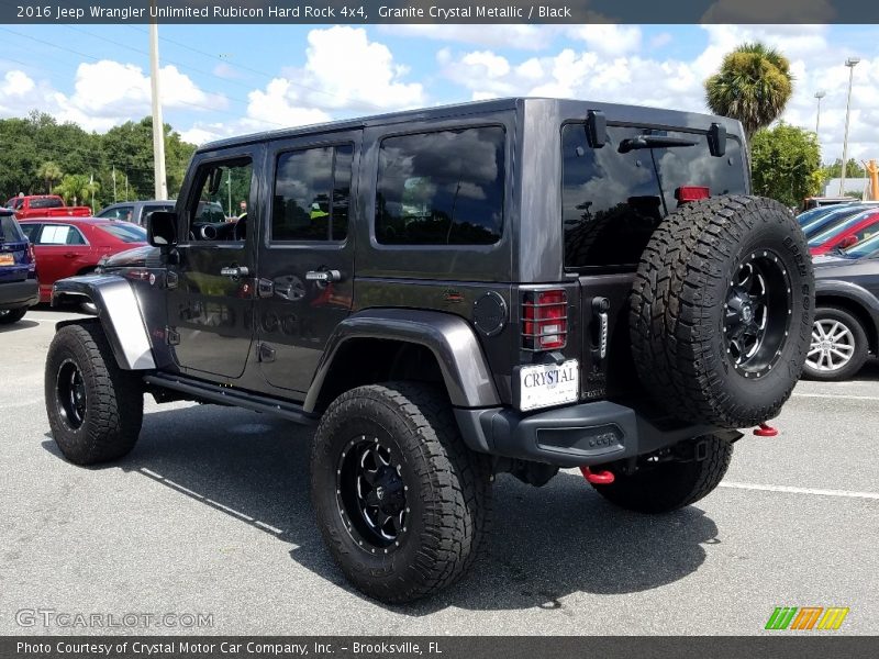 Granite Crystal Metallic / Black 2016 Jeep Wrangler Unlimited Rubicon Hard Rock 4x4