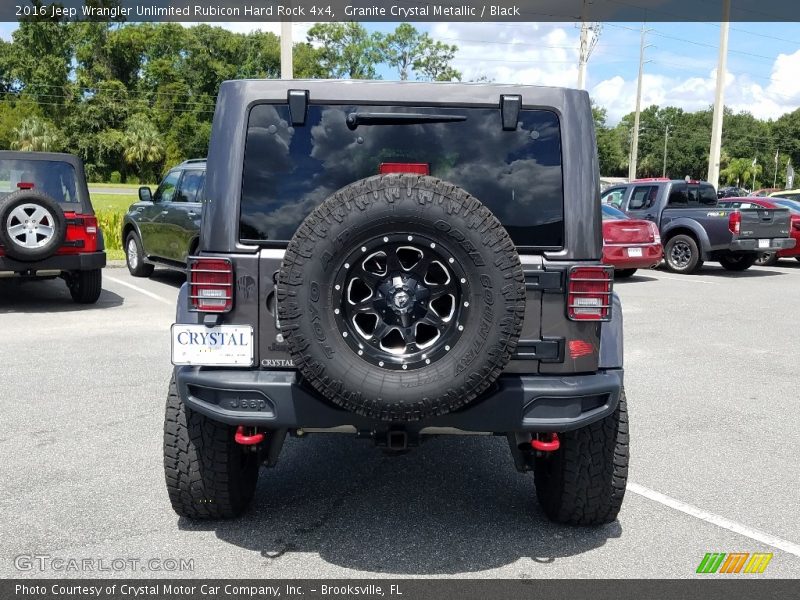 Granite Crystal Metallic / Black 2016 Jeep Wrangler Unlimited Rubicon Hard Rock 4x4