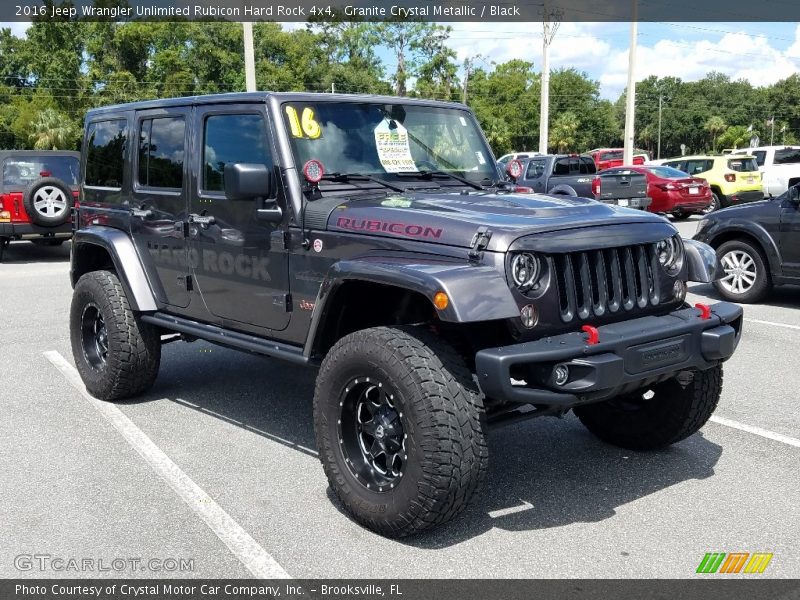 Granite Crystal Metallic / Black 2016 Jeep Wrangler Unlimited Rubicon Hard Rock 4x4
