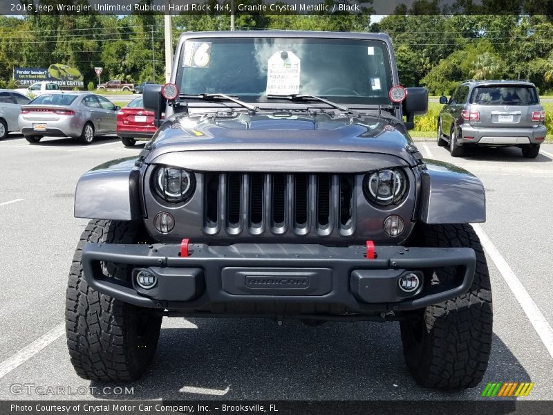 Granite Crystal Metallic / Black 2016 Jeep Wrangler Unlimited Rubicon Hard Rock 4x4