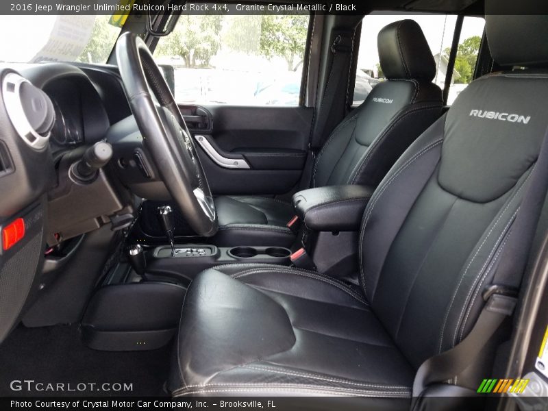 Granite Crystal Metallic / Black 2016 Jeep Wrangler Unlimited Rubicon Hard Rock 4x4
