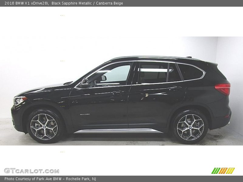 Black Sapphire Metallic / Canberra Beige 2018 BMW X1 xDrive28i