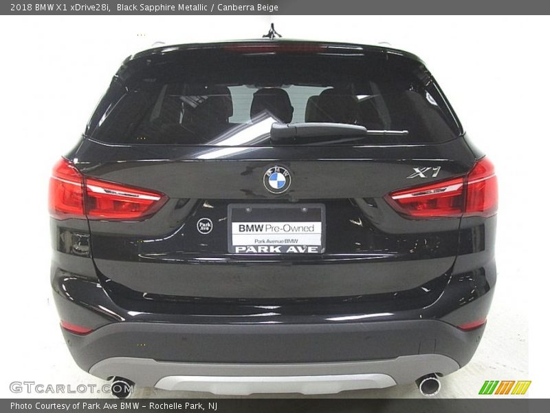 Black Sapphire Metallic / Canberra Beige 2018 BMW X1 xDrive28i