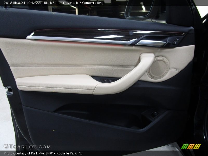 Black Sapphire Metallic / Canberra Beige 2018 BMW X1 xDrive28i