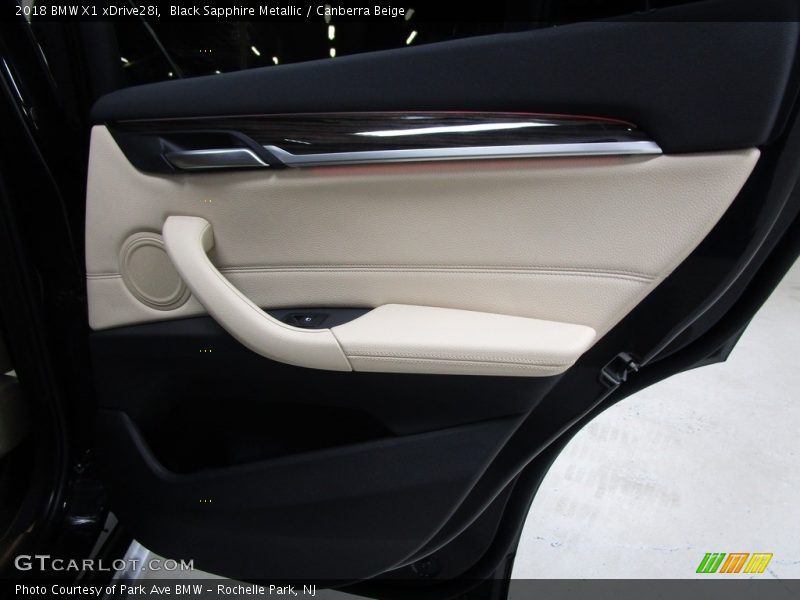 Black Sapphire Metallic / Canberra Beige 2018 BMW X1 xDrive28i