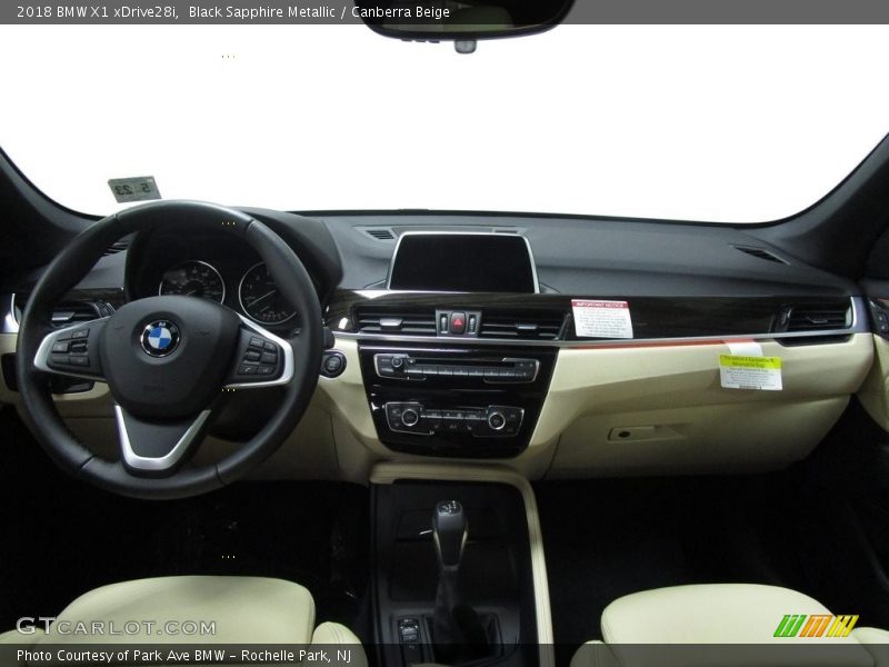 Black Sapphire Metallic / Canberra Beige 2018 BMW X1 xDrive28i