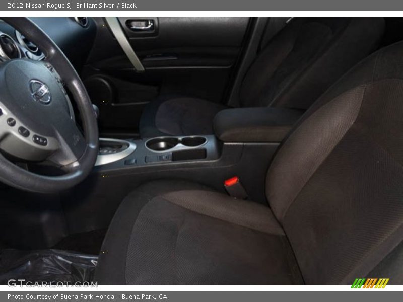 Brilliant Silver / Black 2012 Nissan Rogue S