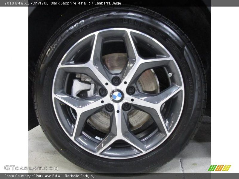 Black Sapphire Metallic / Canberra Beige 2018 BMW X1 xDrive28i