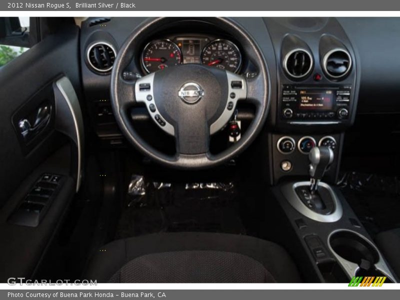 Brilliant Silver / Black 2012 Nissan Rogue S