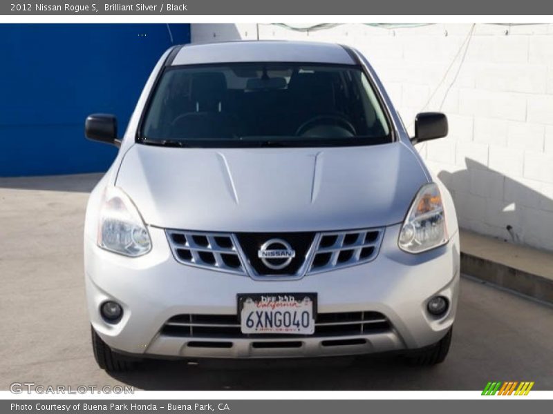 Brilliant Silver / Black 2012 Nissan Rogue S