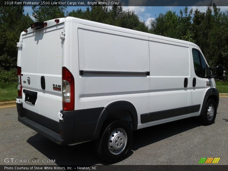 Bright White / Gray 2018 Ram ProMaster 1500 Low Roof Cargo Van