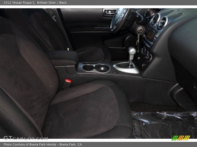 Brilliant Silver / Black 2012 Nissan Rogue S