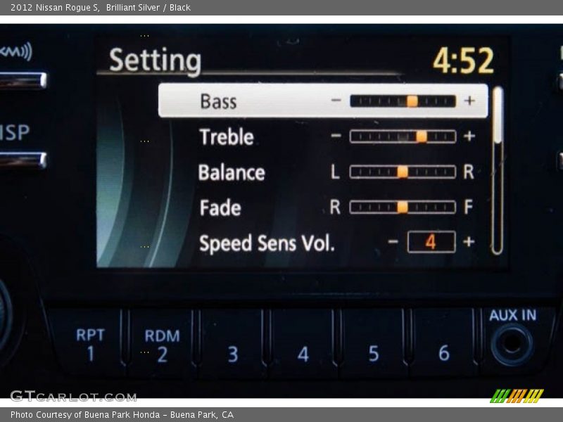 Brilliant Silver / Black 2012 Nissan Rogue S