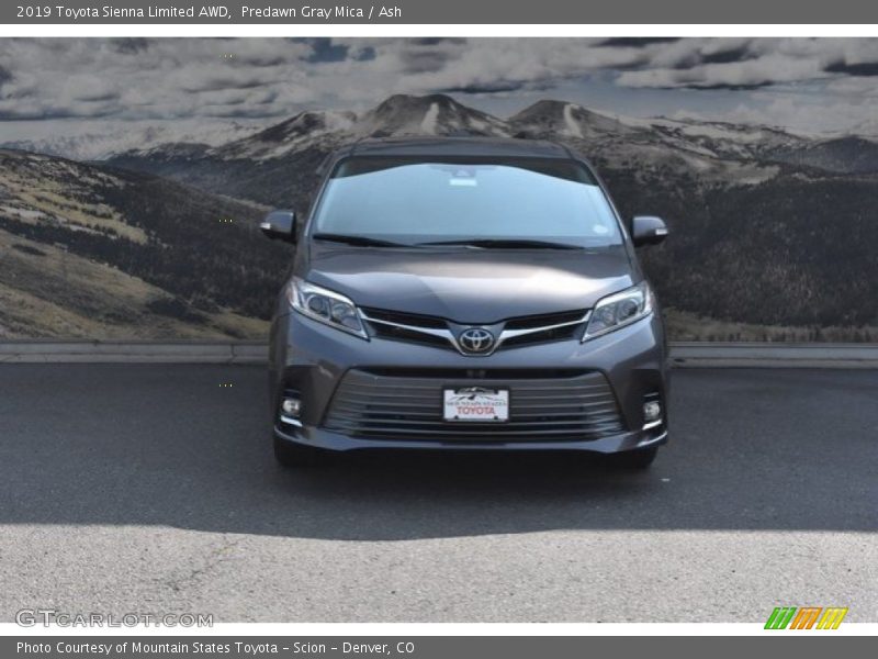 Predawn Gray Mica / Ash 2019 Toyota Sienna Limited AWD