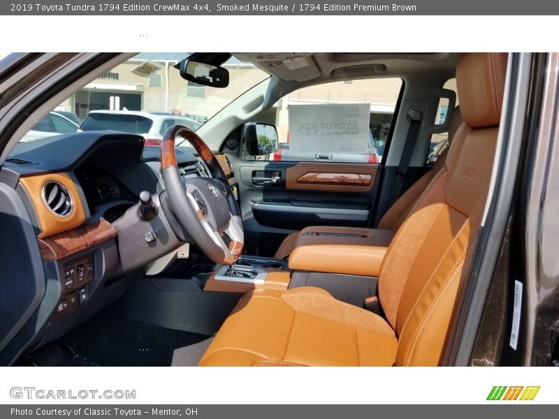 Front Seat of 2019 Tundra 1794 Edition CrewMax 4x4