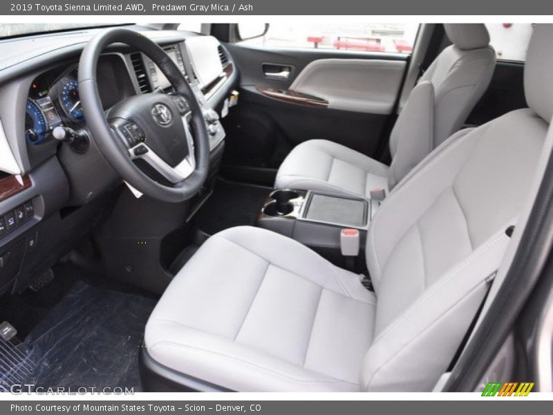 Front Seat of 2019 Sienna Limited AWD