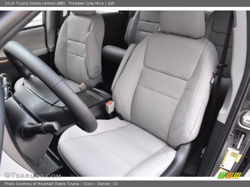 Front Seat of 2019 Sienna Limited AWD