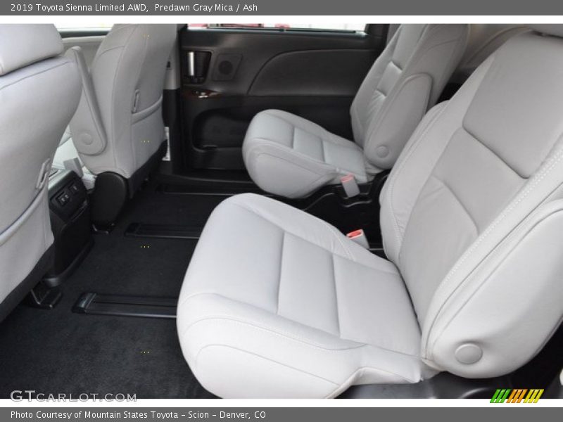 Rear Seat of 2019 Sienna Limited AWD