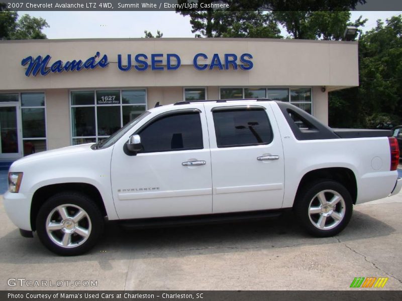 Summit White / Ebony/Light Cashmere 2007 Chevrolet Avalanche LTZ 4WD