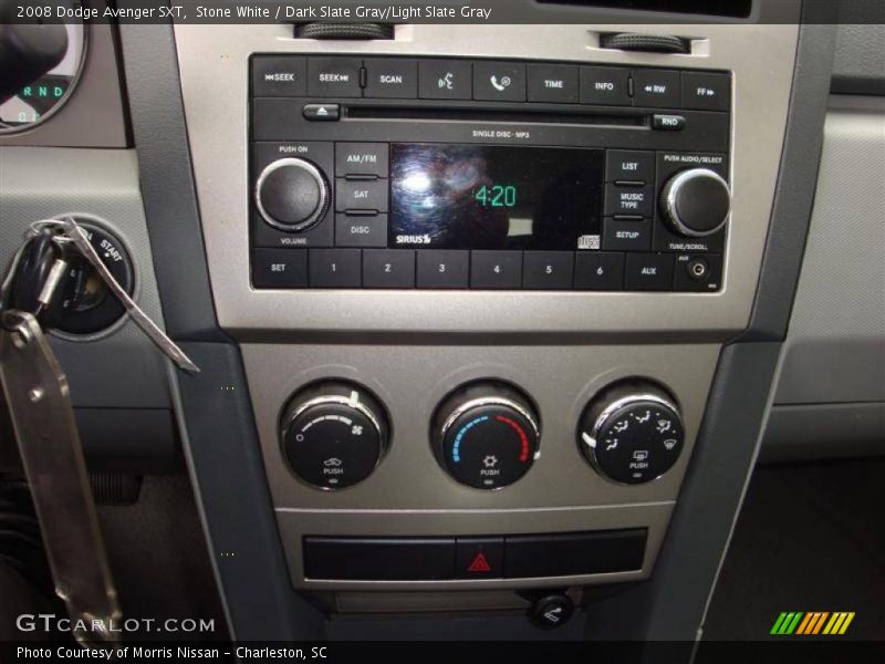 Stone White / Dark Slate Gray/Light Slate Gray 2008 Dodge Avenger SXT