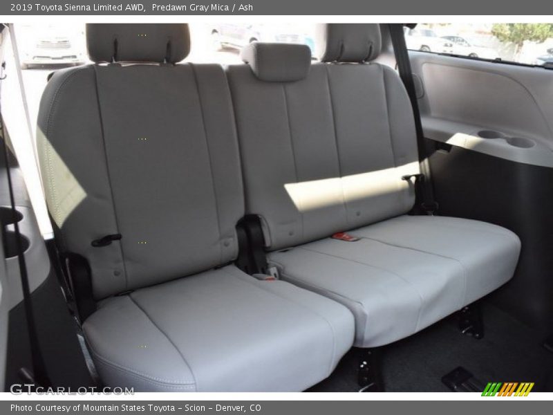 Rear Seat of 2019 Sienna Limited AWD