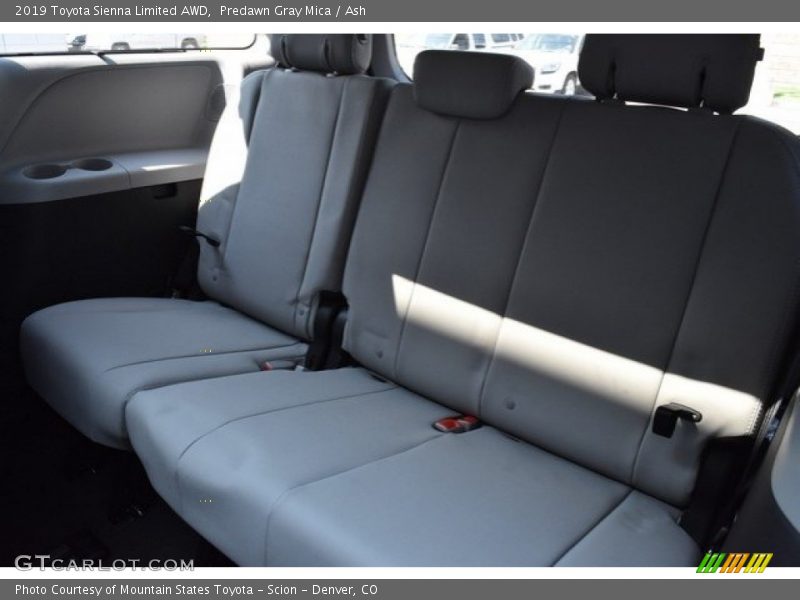 Rear Seat of 2019 Sienna Limited AWD