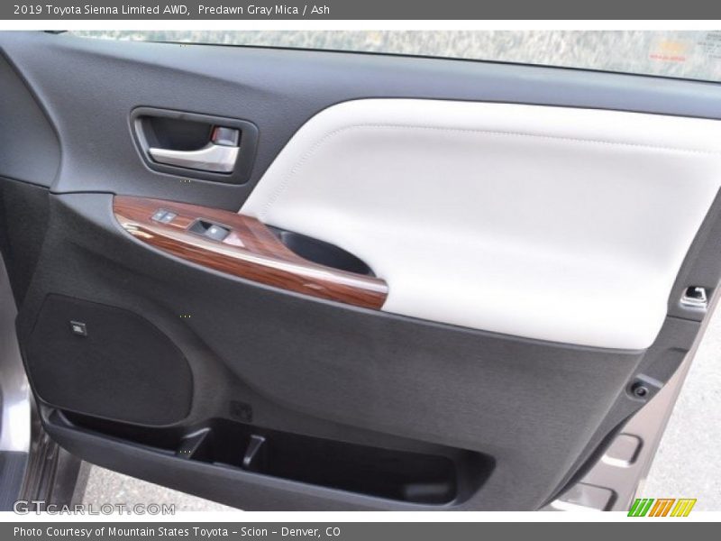 Predawn Gray Mica / Ash 2019 Toyota Sienna Limited AWD