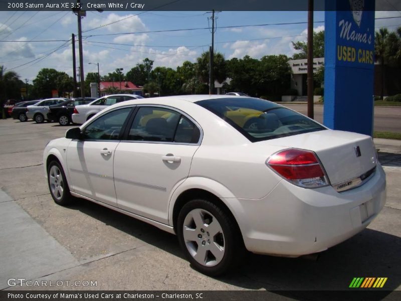 Cream White / Gray 2008 Saturn Aura XE 3.5