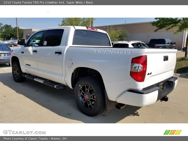 Super White / Black 2019 Toyota Tundra TRD Pro CrewMax 4x4