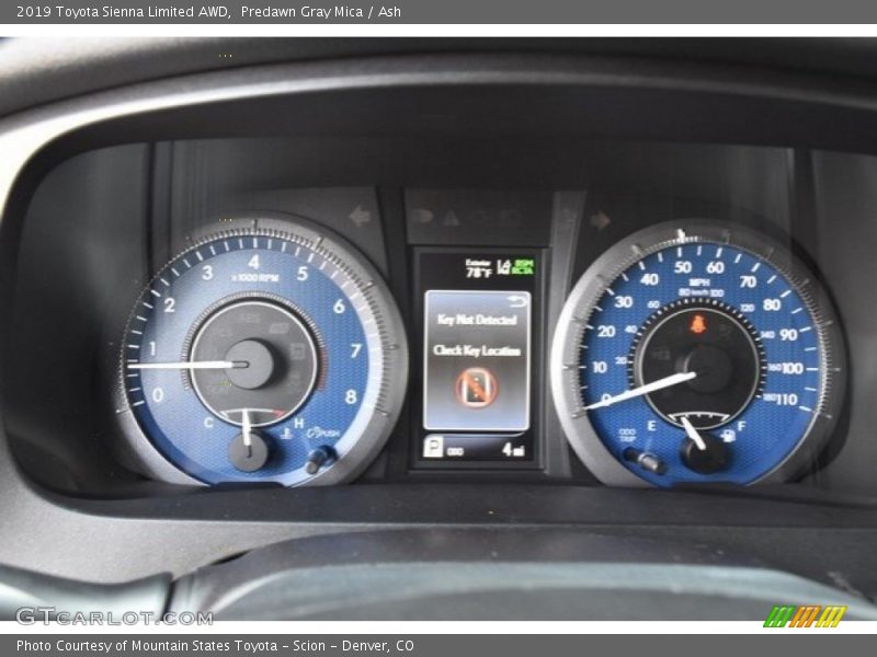  2019 Sienna Limited AWD Limited AWD Gauges