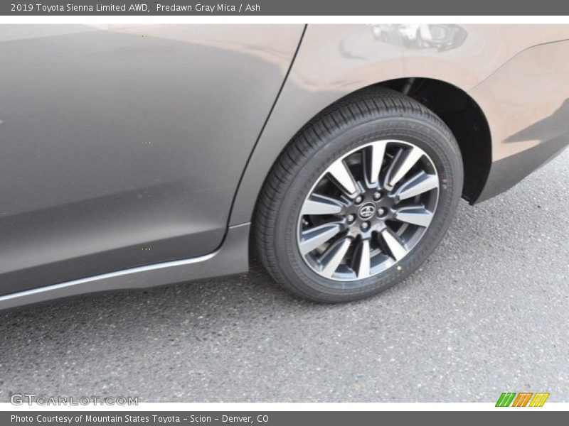 Predawn Gray Mica / Ash 2019 Toyota Sienna Limited AWD