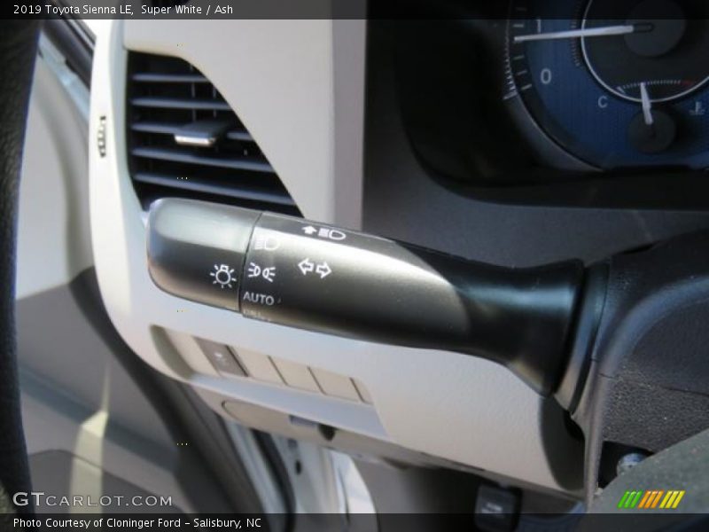 Super White / Ash 2019 Toyota Sienna LE