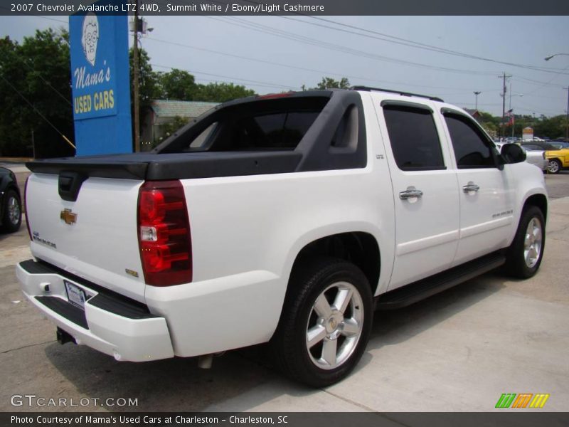 Summit White / Ebony/Light Cashmere 2007 Chevrolet Avalanche LTZ 4WD
