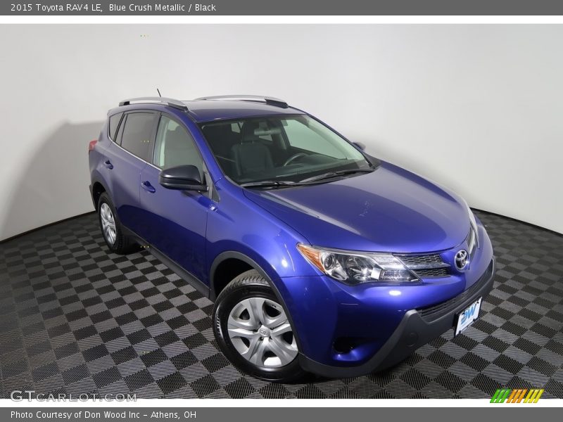 Blue Crush Metallic / Black 2015 Toyota RAV4 LE