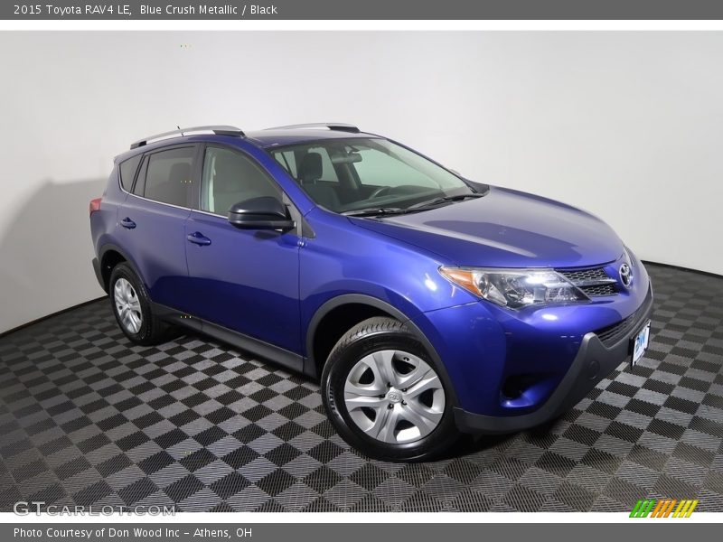 Blue Crush Metallic / Black 2015 Toyota RAV4 LE