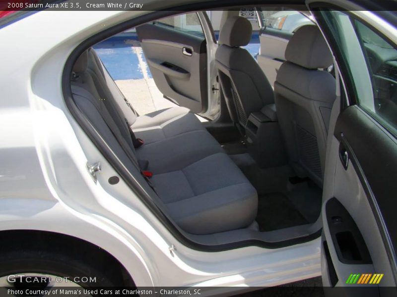 Cream White / Gray 2008 Saturn Aura XE 3.5