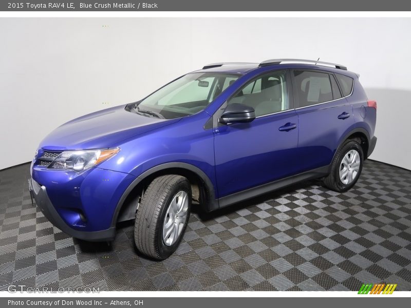 Blue Crush Metallic / Black 2015 Toyota RAV4 LE