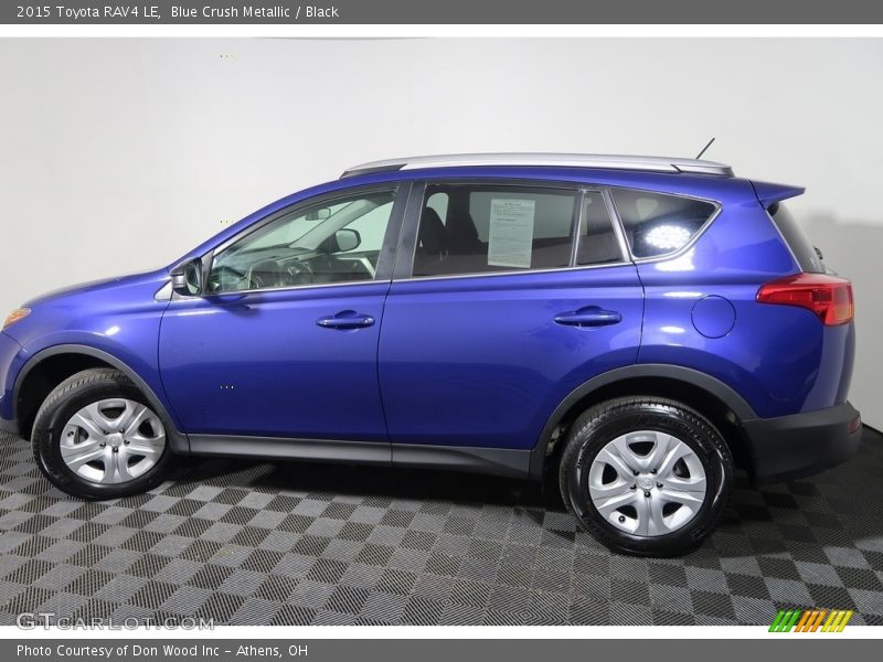 Blue Crush Metallic / Black 2015 Toyota RAV4 LE