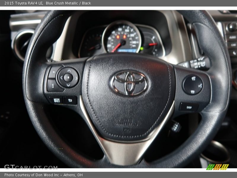 Blue Crush Metallic / Black 2015 Toyota RAV4 LE