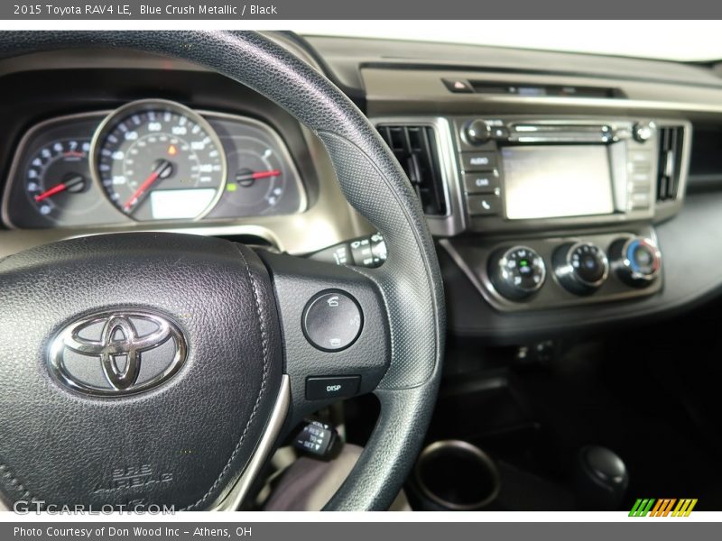 Blue Crush Metallic / Black 2015 Toyota RAV4 LE