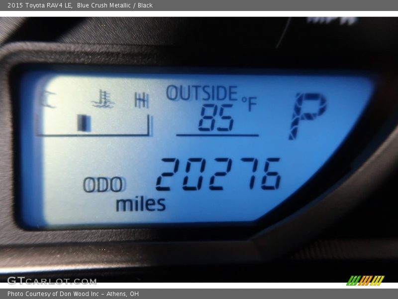 Blue Crush Metallic / Black 2015 Toyota RAV4 LE