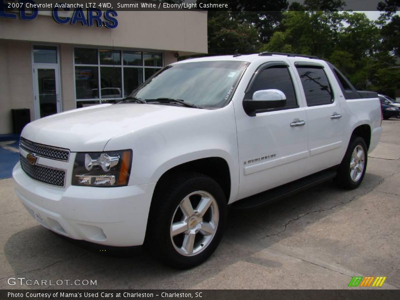 Summit White / Ebony/Light Cashmere 2007 Chevrolet Avalanche LTZ 4WD