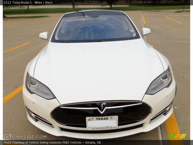 White / Black 2013 Tesla Model S