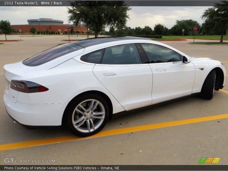 White / Black 2013 Tesla Model S