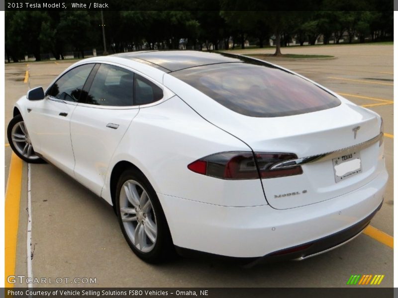 White / Black 2013 Tesla Model S